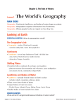 Lesson 1 The World`s Geography