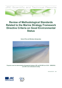 Review of Methodological Standards Related to the Marine Strategy