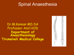 Spinal Anaesthesia