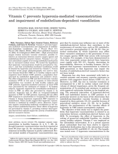 Vitamin C prevents hyperoxia-mediated