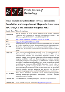 Psoas muscle metastasis from cervical carcinoma: Correlation and