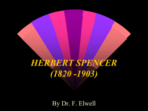 herbert spencer (1820 -1903)
