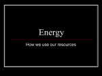 Energy for Chemistry