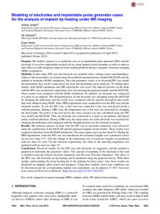 Modeling of electrodes and implantable pulse generator cases for