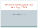 Thermodynamic Equilibrium Ontology (TEO)