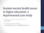 Student mental health issues in higher education