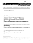 Quality Assurance Questionnaire