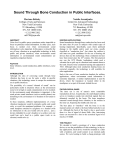 Sound Through Bone Conduction in Public Interfaces.