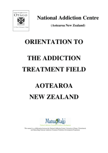 orientation to the addiction treatment field