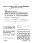 Prediction of lower incisor proclination during Xbow treatment based