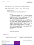 Are self-ligating brackets an advantageous alternative for non