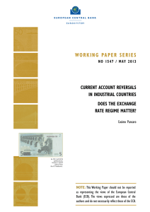 Current account reversals in industrial countries: does the exchange