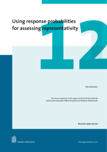 Using response probabilities for assessing representativity