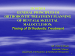 TREATMENT PLANNING IN ORTHODONTICS