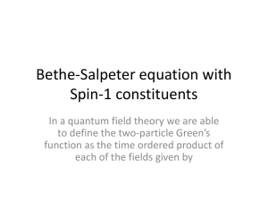 Bethe-Salpeter Equation with Spin