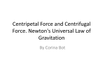 Centripetal and Gravitational Forces
