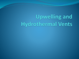 Upwelling and Hydrothermal Vents