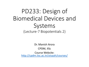 PD233: Design of Biomedical Devices and Systems