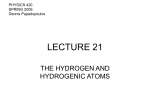 lecture 21 - UMD Physics