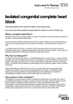 Isolated congenital complete heart block