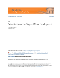 Adam Smith and the Stages of Moral Development