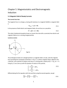 Chapter 5. Magnetostatics and Electromagnetic Induction