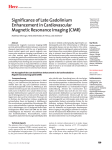 Herz Significance of Late Gadolinium Enhancement in