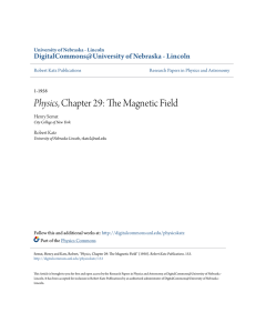Physics, Chapter 29: The Magnetic Field