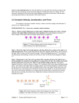 3-3 Constant Velocity, Acceleration, and Force