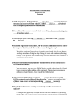 Introduction to Meteorology Homework #4 Answers 1. At the