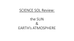 U3 / SOL prep: Sun-Earth-Atmosphere
