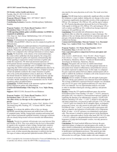 ARVO 2015 Annual Meeting Abstracts 322 Ocular surface health