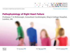 Pathophysiology of Right Heart Failure