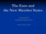 Convergence Criteria and New Member States