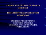 american college of sports medicine health/fitness