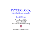 PSYCHOLOGY (9th Edition) David Myers