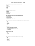 Heart Lecture Test Questions – Set 1