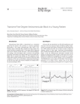 Transient First-Degree Atrioventricular Block in a Young Patient