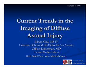 Current Trends in the Imaging of Diffuse Axonal Injury