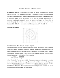 Quantum Mechanics_isothermal process An isothermal process is a