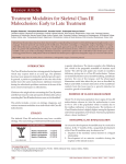 Treatment Modalities for Skeletal Class III Malocclusion