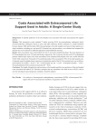 Costs Associated with Extracorporeal Life Support Used in Adults: A