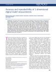 Accuracy and reproducibility of 3-dimensional digital