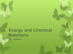 Energy and Chemical Reactions