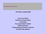 The beginning of physics