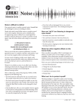 Audiology Information Series: Noise