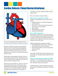 Cardiac Defects: Patent Ductus Arteriosus