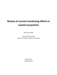 Review of current monitoring efforts in coastal ecosystems