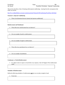 PsychSim Operant Conditioning - Rosen