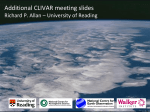 AllanRP_CLIVAR_2013 - University of Reading, Meteorology